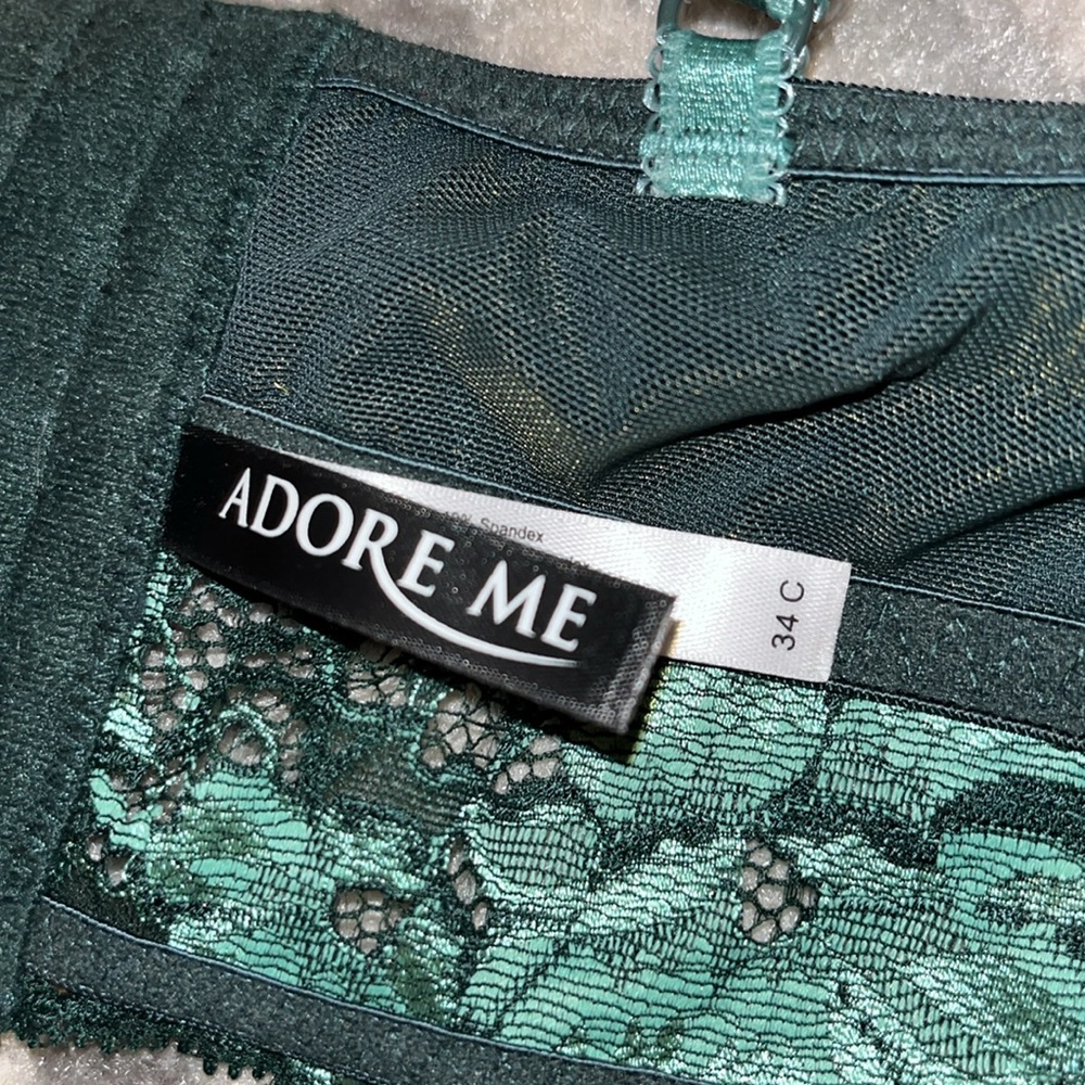 Adore Me Green Lace Bra - Picture 5 of 5
